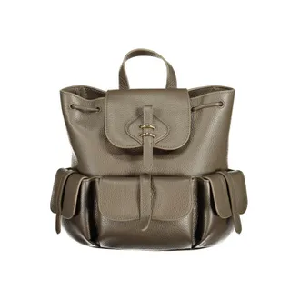 Coccinelle Brown Leather Womens Backpack
