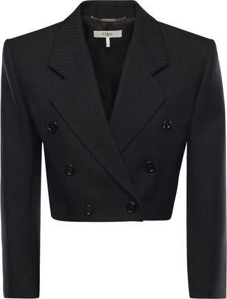 Chlo&eacute; Blazers - Dames - Blazers - Zwart - S - Wol - Jassen