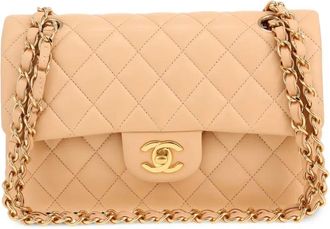 Chanel Borsa a spalla Double Flap piccola anni 2020 - Toni neutri