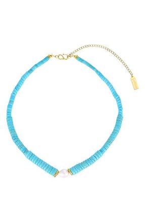 st. Moran Chunky Turquoise Necklace in Turquoise/White at Nordstrom