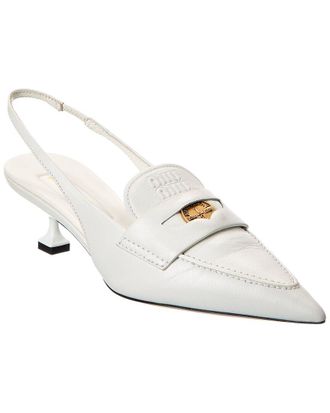 Miu Miu Leather Slingback Pump