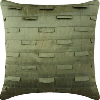 OEM Fundas De Almohada Homecentric De 50x50 Cm, Color Topo, Dise&ntilde;o Plisado, Paquete De 2, Fundas De Coj&iacute;n Cuadradas De Color Liso Y Sedoso