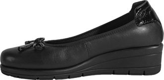 Desa Woman Slip-Ons - Leather Upper, Wedge Heel, Breathable Design, 4.5 cm Heel | Black - 40