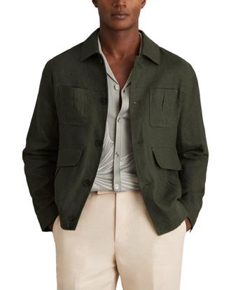 Reiss Adam Linen Four Pocket Jacket