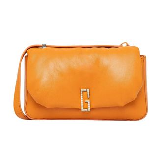 Guess Tassen, Dames, Oranje, ONE Size, Leer, Alizee Kleine Crossbody Tas