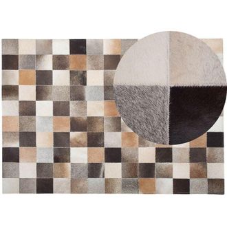 Beliani Rug SOKE Multicolour 160 x 230 cm Leather