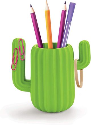 OEM Portal&aacute;pices, Caja De Almacenamiento De Escritorio, Cactus Verde