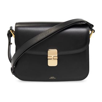 A.P.C. Cross Body Bags, female, Black, Size: ONE SIZE Grace Shoulder Bag