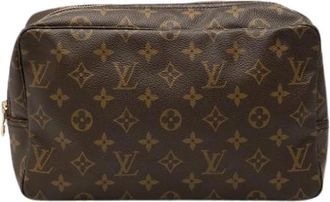 Louis Vuitton Pre-owned Clutches, female, Brown, Size: ONE SIZE Pre-owned Trousse Toilette 28