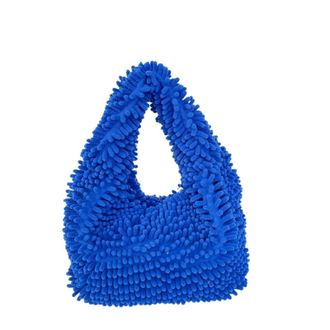 Generic Womens Plush Bags Plush Bag Purse Handbags Vintage Furry Ladies Shoulder Bags Fashion Girls Underarm Casual Tote(Dark blue)