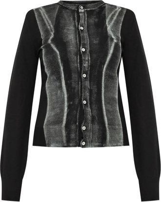 Maison Margiela Cardigan in lana vergine - Nero