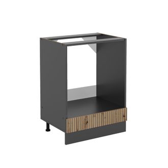 Vicco Armario Para Horno Empotrado R-line, Roble Artesanal, 60 Cm Sin Encimera