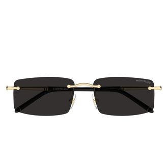 Montblanc Sunglasses Mb0443 S 001 Gold/Dark Grey Men