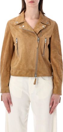s.w.o.r.d Classic Chiodo Suede Cropped Biker Jacket