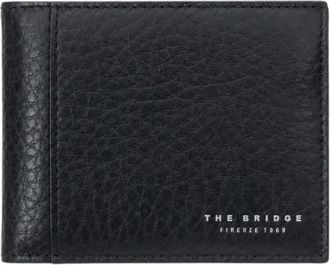 The Bridge Manfredi - Heren - Portefeuilles - Zwart - ONE Size - Leer - Accessoires