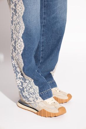 Dolce & Gabbana DG Athletic Sports Shoes, Womens, Beige