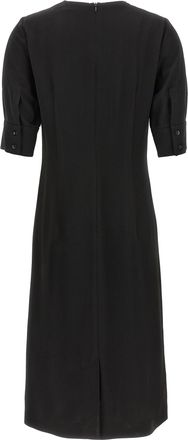 Sportmax Womens Black Viscose Midi Dress