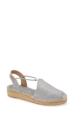 Toni Pons Nerea Espadrille Flat in Plata at Nordstrom, Size 8-8.5Us