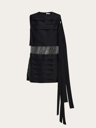 Ferragamo Donna Mini abito con pizzo Nero