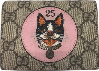 Gucci Gg Supreme Beige Gg Supreme Wallet (Bi-Fold) (Pre-Owned)