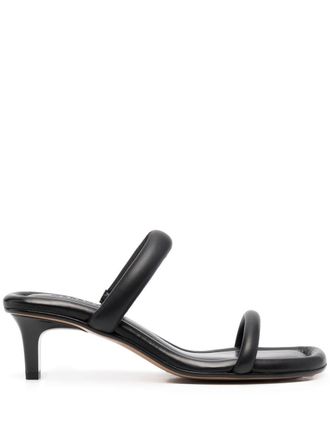 Isabel Marant Raree leather sandals - women - Calf Leather/Calf Leather/Calf Leather - 37 - Black