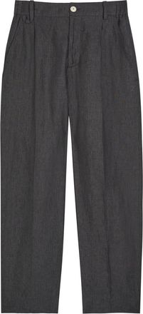 Jacquemus Le Pantalon Croisiere Straight-leg Cotton Trousers - Dark Grey - XL