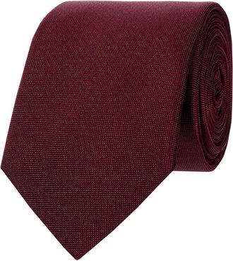 Blick. Krawatte aus reiner Seide in Bordeaux, Größe 1