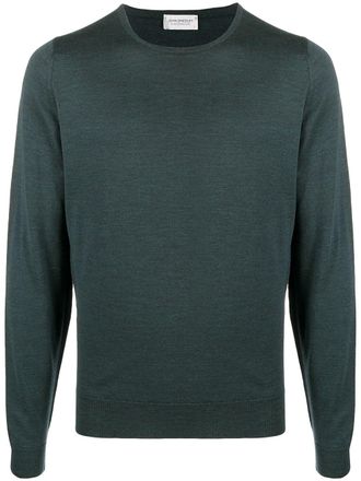 John Smedley crew neck jumper - Green