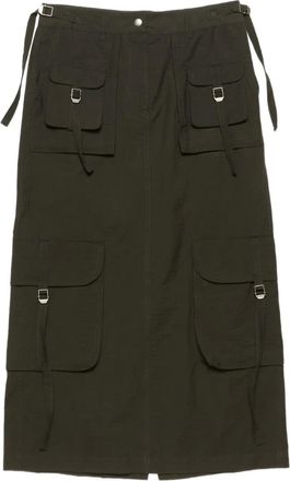 Acne Studios cargo midi skirt - Grey