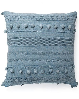 Tiramisu Pom Pom Polyfilled Pillow