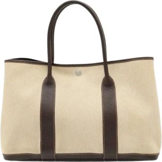 Herm&egrave;s Bolso Tote Pre-owned Vintage - Pre-owned - Mujer - Beige - ONE SIZE