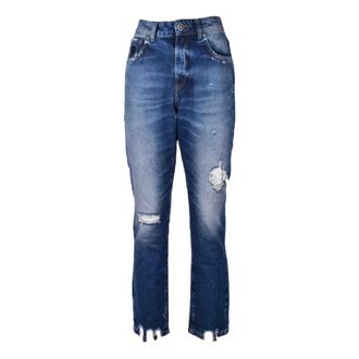 John Richmond Dames, Jeans, Blauw, Maat: W30 Katoen