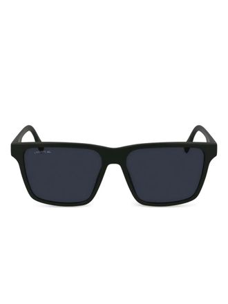 Lacoste Zonnebril met logoprint - Zwart