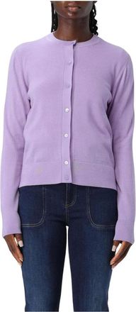 HUGO BOSS Dames, Truien, Paars, Maat: 2XL Wol