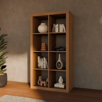 Sweeek 4-level Bookshelf With 8 Compartments in Brown