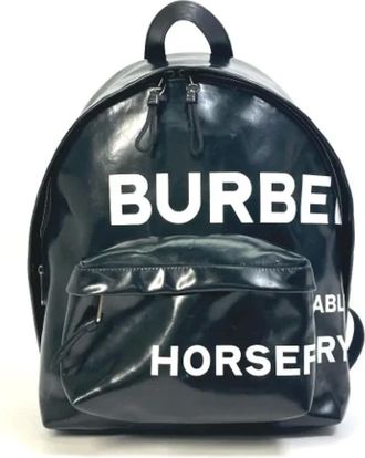 Burberry Pre-owned Backpacks, male, Black, Size: ONE SIZE Pre-owned Fabric backpacks