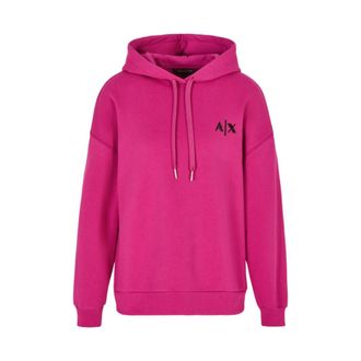 A|X Armani Exchange Xw 000031 Hoodie - Dames - Hoodies - Roze - XS - Katoen - Hoodies & sweatvesten