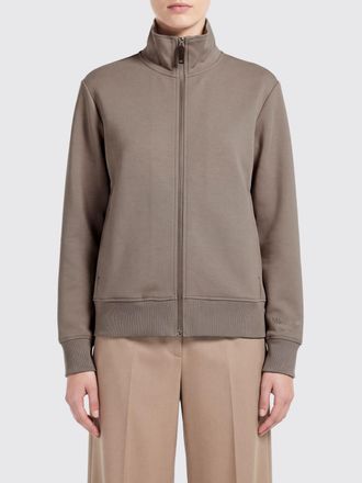Max Mara S Max Mara Felpa in jersey di cotone con zip e collo alto