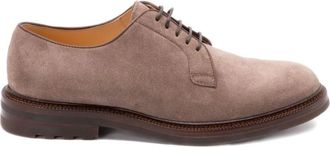 Brunello Cucinelli Brunello Cucinelli, Laced Shoes, male, Brown, Size: 11 US Light Brown Almond Toe Lace-up Boots