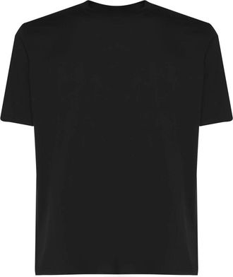 Giuliano Galiano Zwarte ronde hals T-shirt gemaakt in Itali&euml; - Heren - T-shirts - Zwart - 2XL - Tops