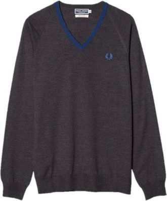 Fred Perry Heren, Truien, Grijs, Maat: 2XS