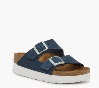Birkenstock Womens Papillio Arizona Papflex Platform In New Navy