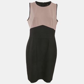HUGO BOSS Boss By Hugo Boss Black/purple Crepe Sleeveless Dalota Short Dress