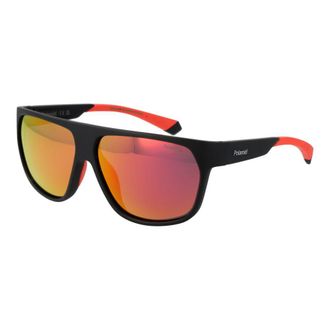 Polaroid Mens Black Plastic Sunglasses - One Size