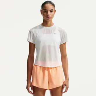 Nike Womens Swift Breathe Dri-FIT T-Shirt Green XXL