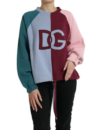 Dolce & Gabbana Kleurblok Sweatshirt Dg Logo
