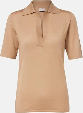 Gabriela Hearst Casius cashmere and silk polo shirt