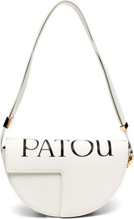 Patou Le Patou logo shoulder bag - women - Calf Leather - One Size - White