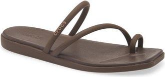 Crocs Miami Toe Loop Sandal in Coffee at Nordstrom, Size 6