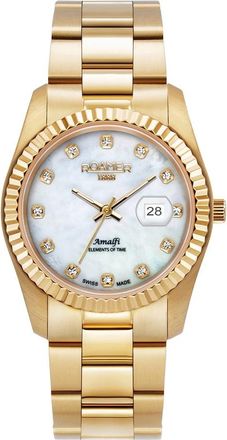 Roamer Amalfi Horloge - Dames - Horloges - Geel - ONE Size - Accessoires